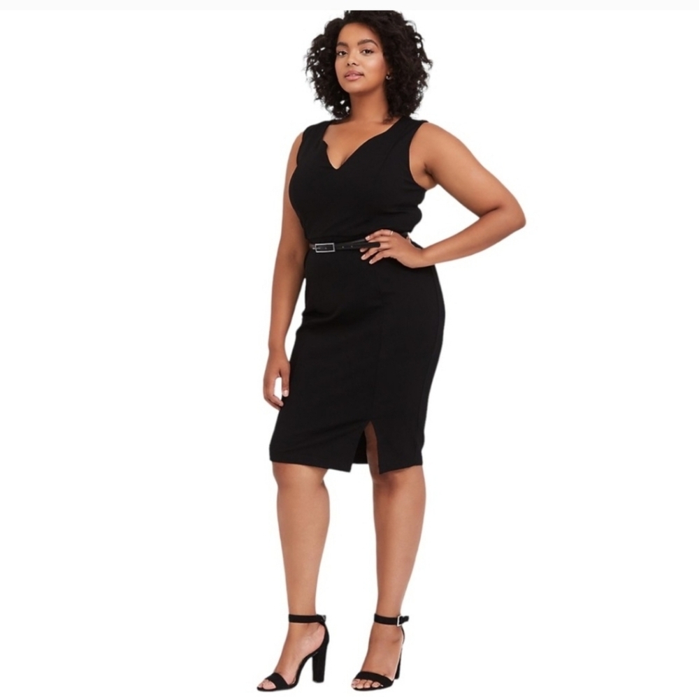 TORRID Black Premium Ponte Sheath Dress NWT